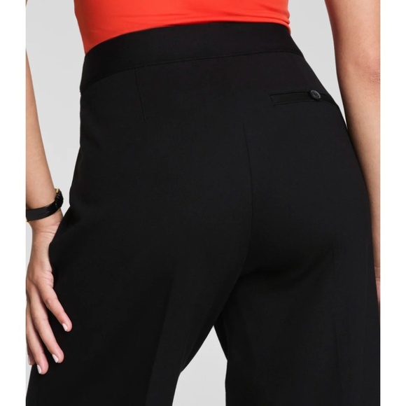 SPANX XS Black Ponte Wide Leg Pull-On Pant - Picture 2 of 8